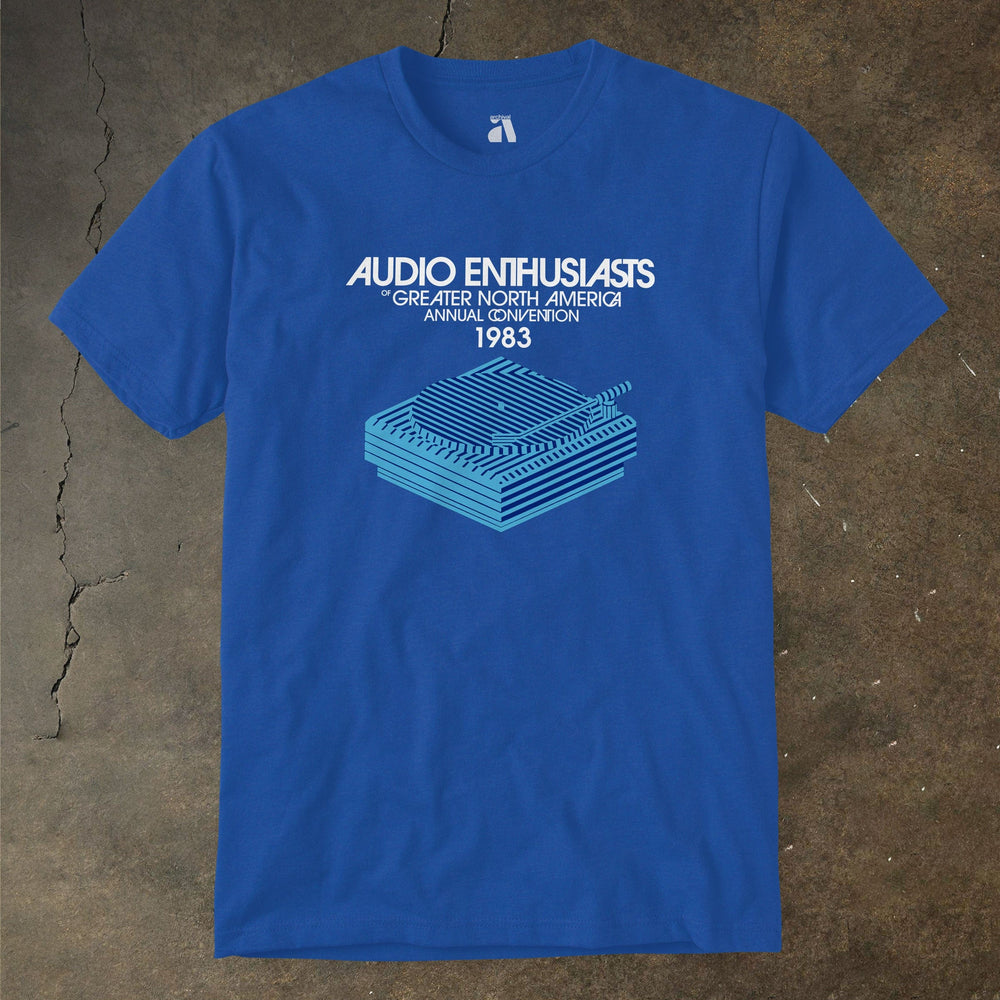 audio enthusiasts of greater north america: 1983 convention classic tee