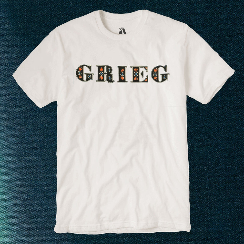 edvard grieg: wordmark classic tee