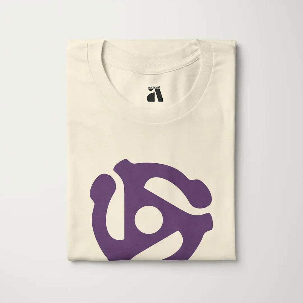 45rpm adapter classic tee in natural, folded