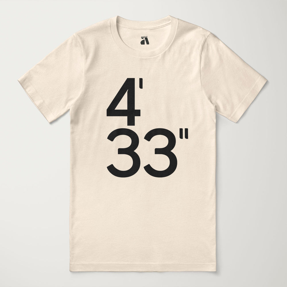 john cage: 4'33" classic tee