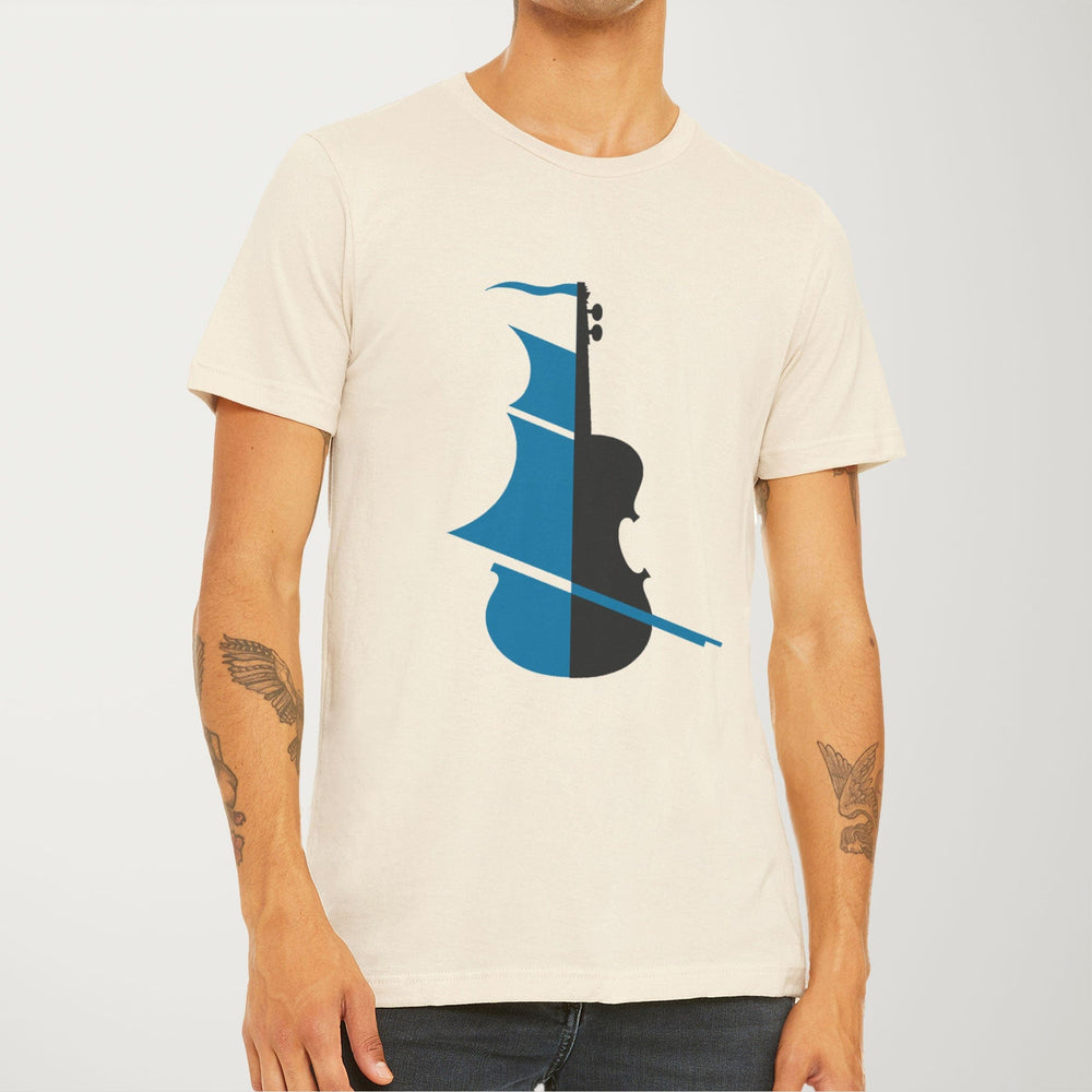 sea of song classic tee in natural, worn
