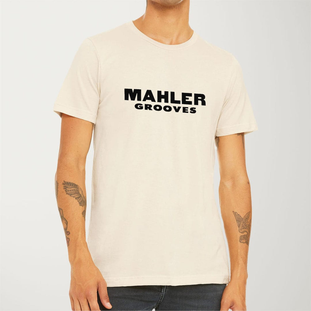 mahler grooves classic tee in natural, worn