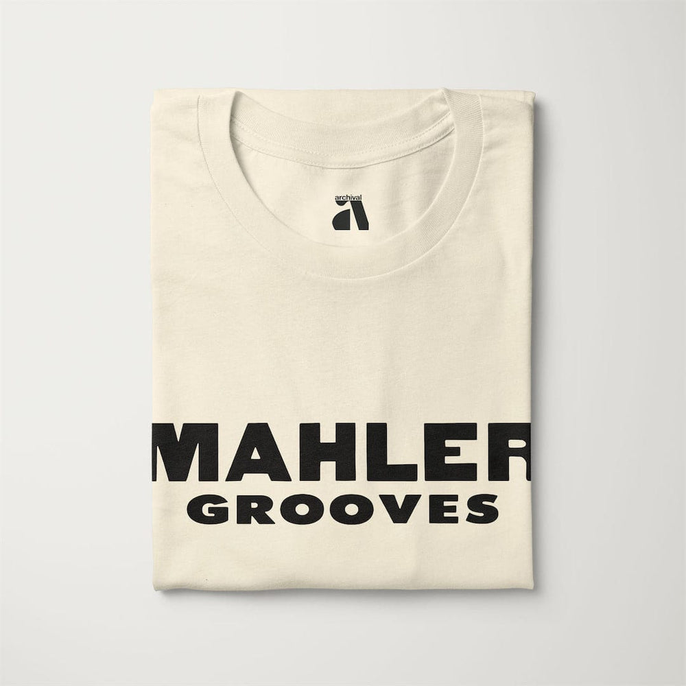 mahler grooves classic tee in natural, folded