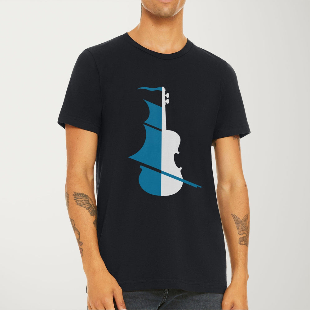 sea of song classic tee in vintage black, worn
