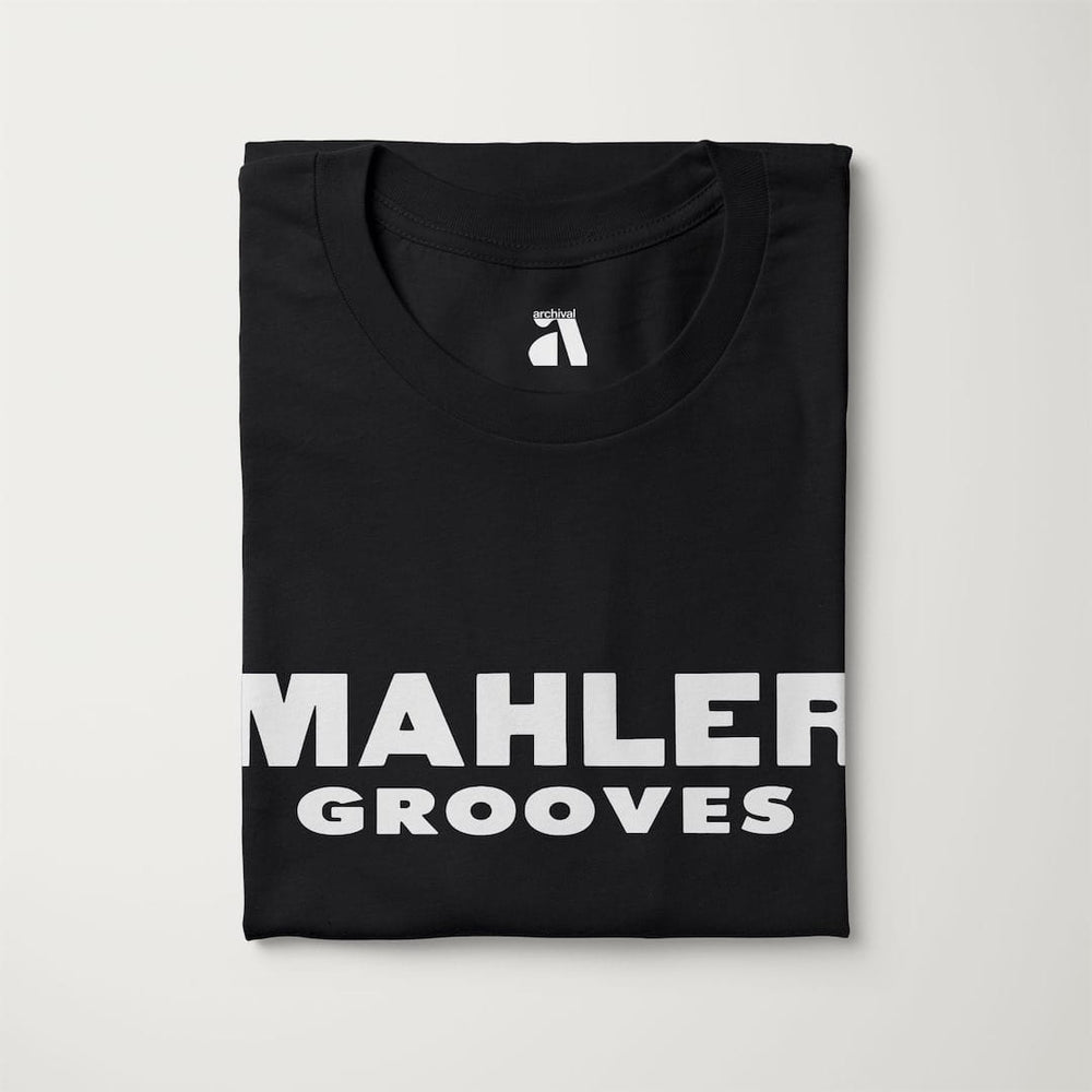 mahler grooves classic tee in vintage black, folded