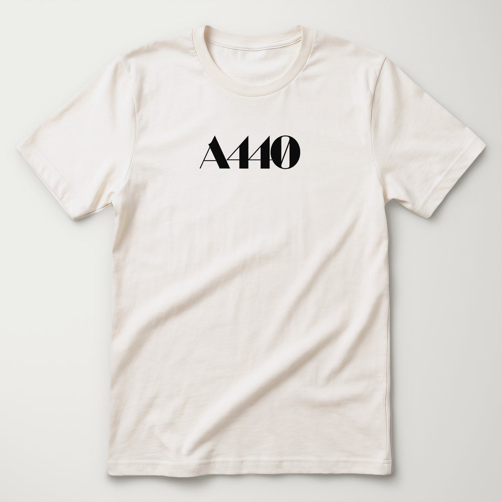 A440: Indie Film Classic Tee in Vintage White, flat lay