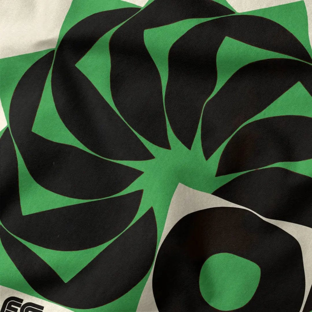 analog enthusiast society classic tee in natural, close-up of the print