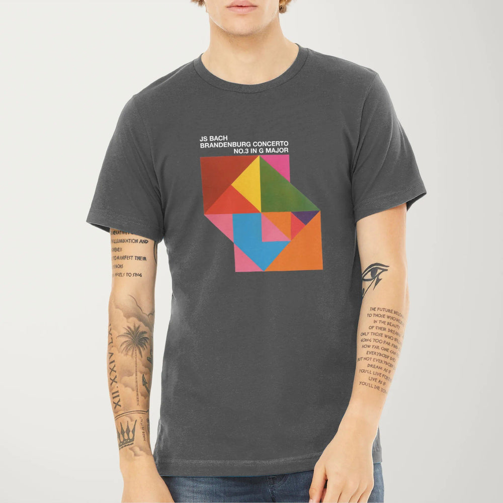 bach: brandenburg concerto no. 3 classic tee in asphalt, worn