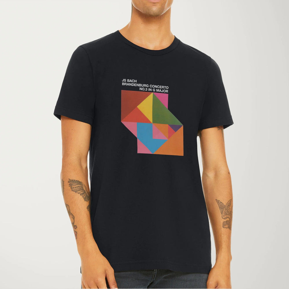 bach: brandenburg concerto no. 3 classic tee in vintage black, worn