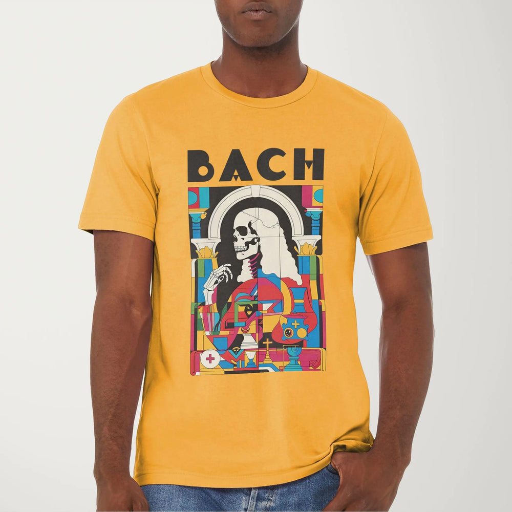 j.s. bach: skeleton classic tee in mustard, worn