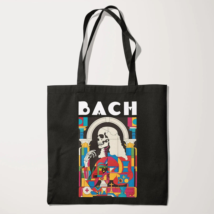 J.S. Bach: Skeleton Canvas Tote