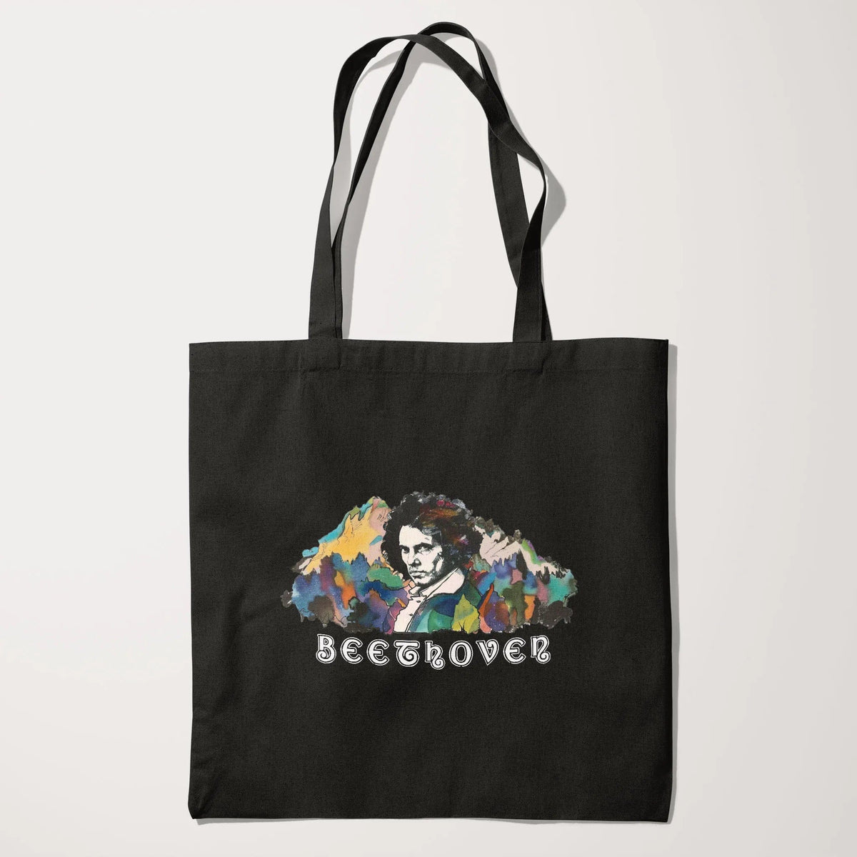 ludwig van beethoven: illustrated canvas tote