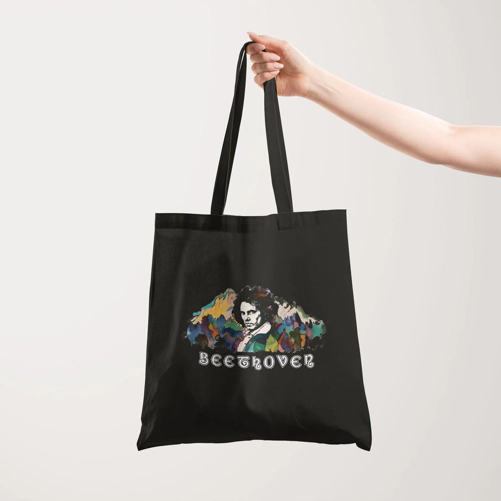 ludwig van beethoven: illustrated canvas tote