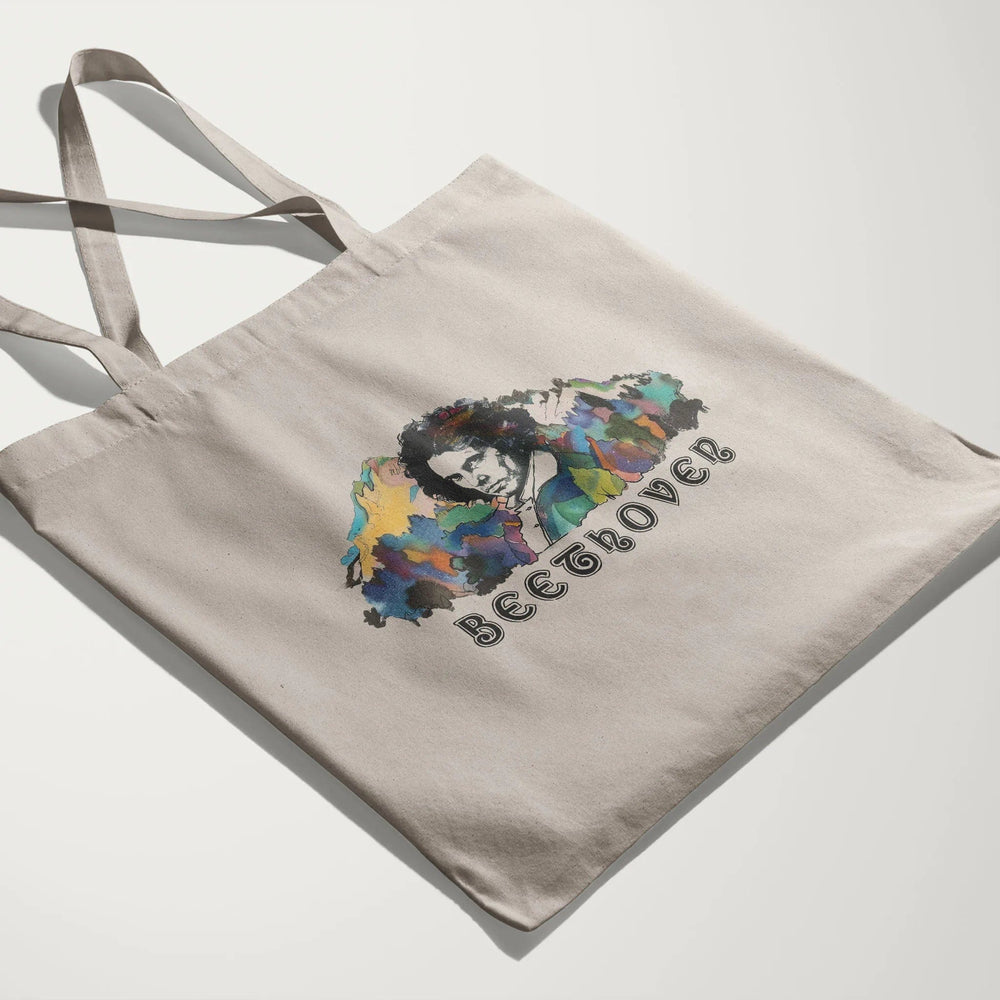ludwig van beethoven: illustrated canvas tote