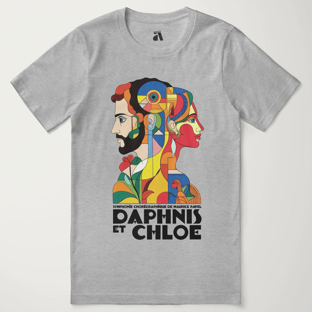 ravel: daphnis et chloé classic tee in athletic heather, laid flat