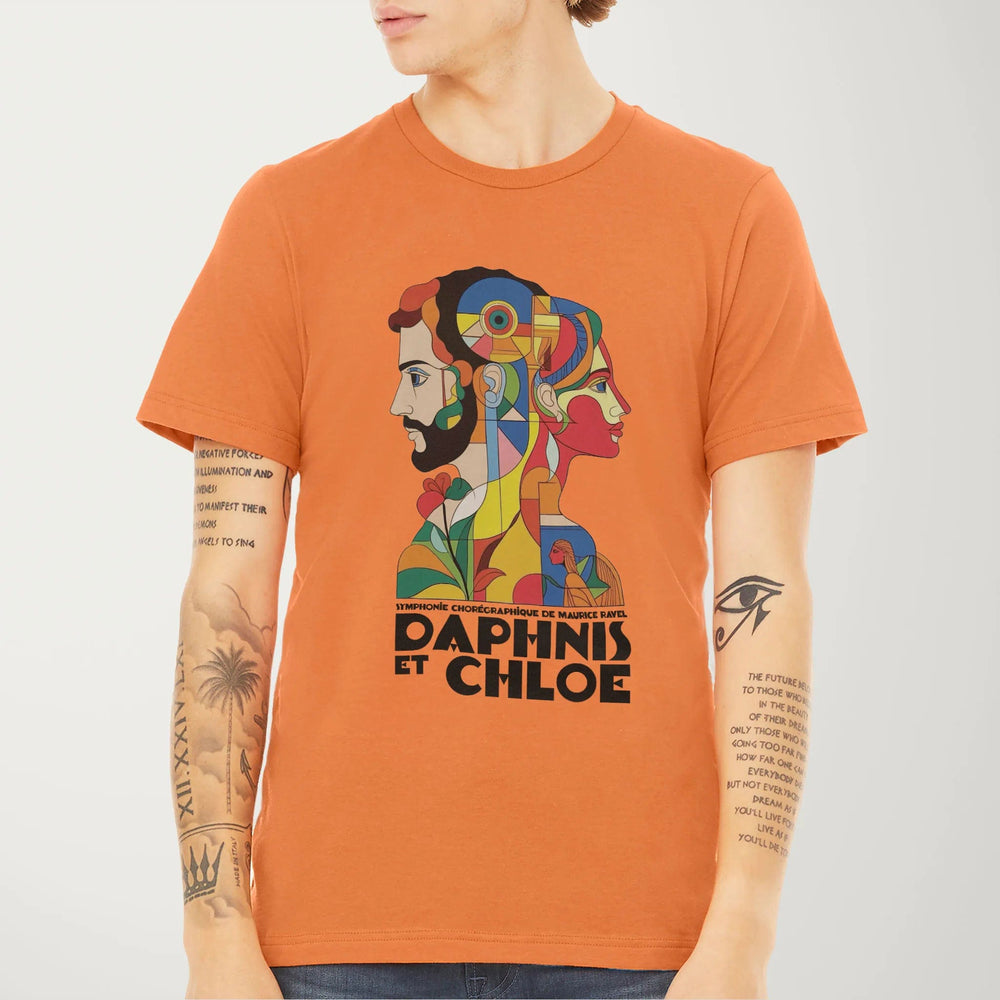 ravel: daphnis et chloé classic tee in burnt orange, worn
