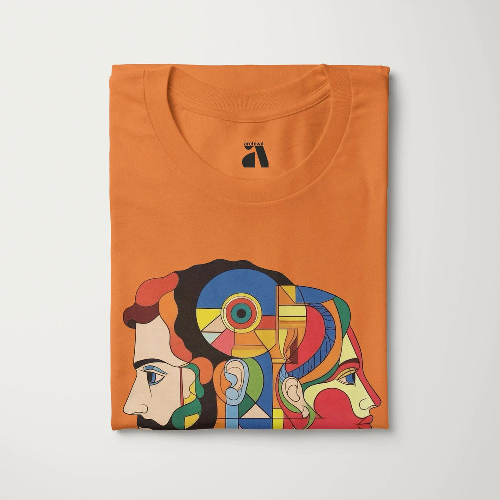 ravel: daphnis et chloé classic tee in burnt orange, folded