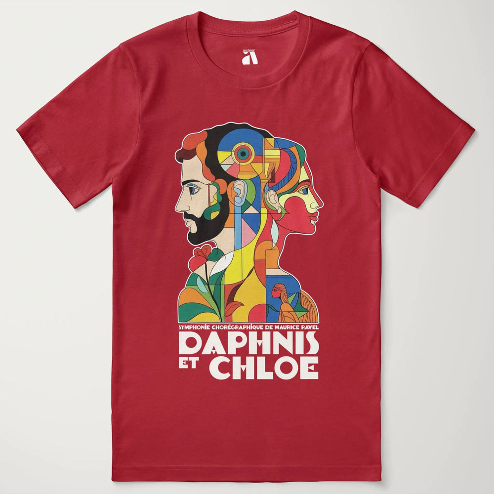 ravel: daphnis et chloé classic tee in canvas red, laid flat