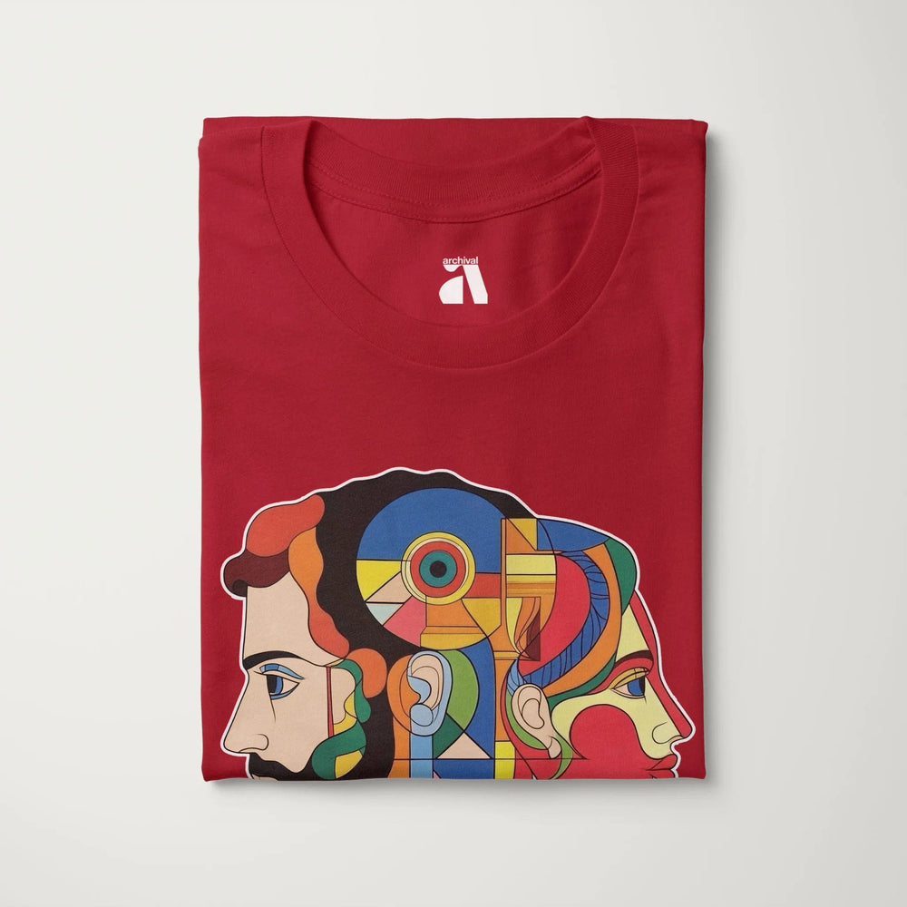 ravel: daphnis et chloé classic tee in canvas red, folded