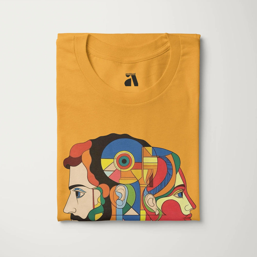 ravel: daphnis et chloé classic tee in mustard, folded