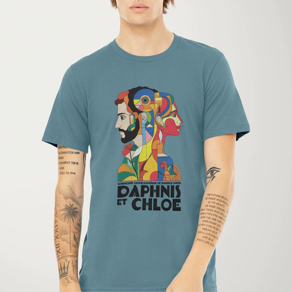 ravel: daphnis et chloé classic tee in steel blue, worn