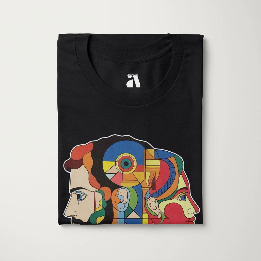 ravel: daphnis et chloé classic tee in vintage black, folded