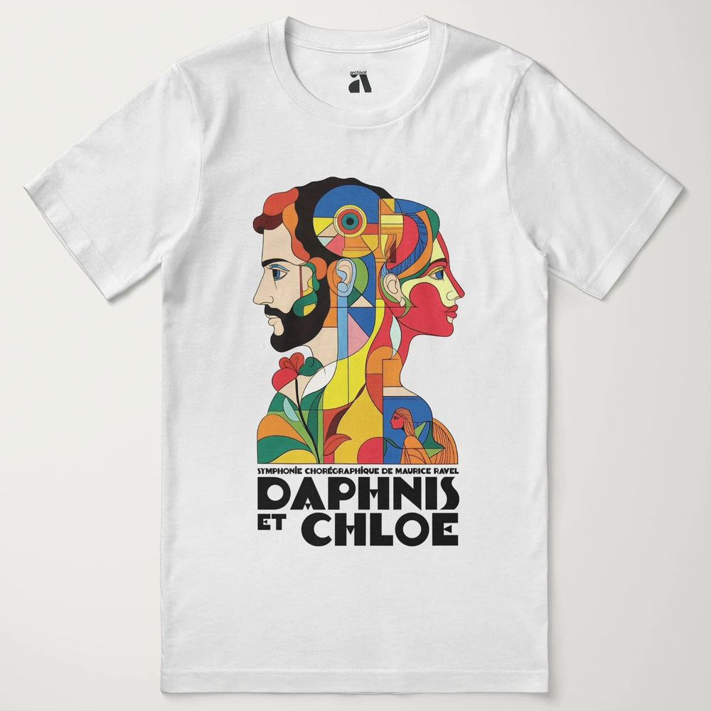 ravel: daphnis et chloé classic tee in vintage white, laid flat