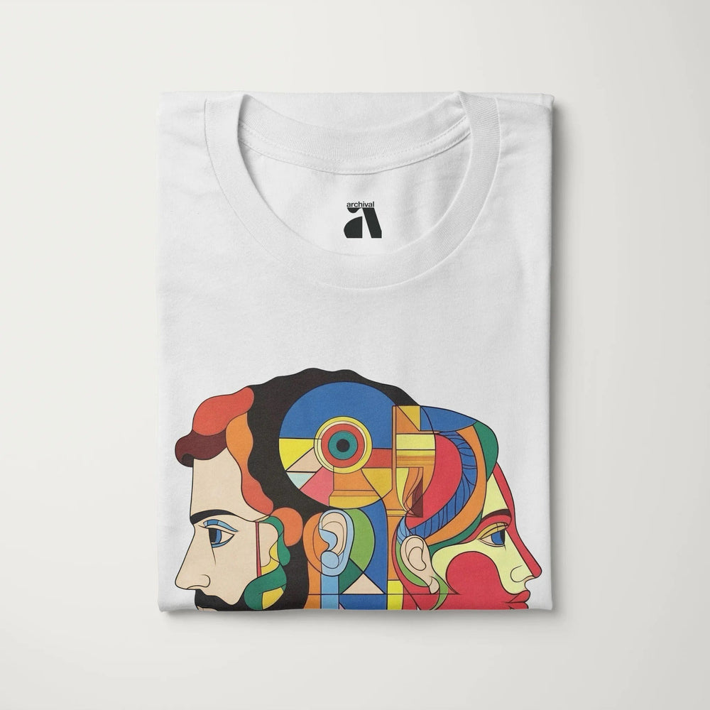 ravel: daphnis et chloé classic tee in vintage white, folded