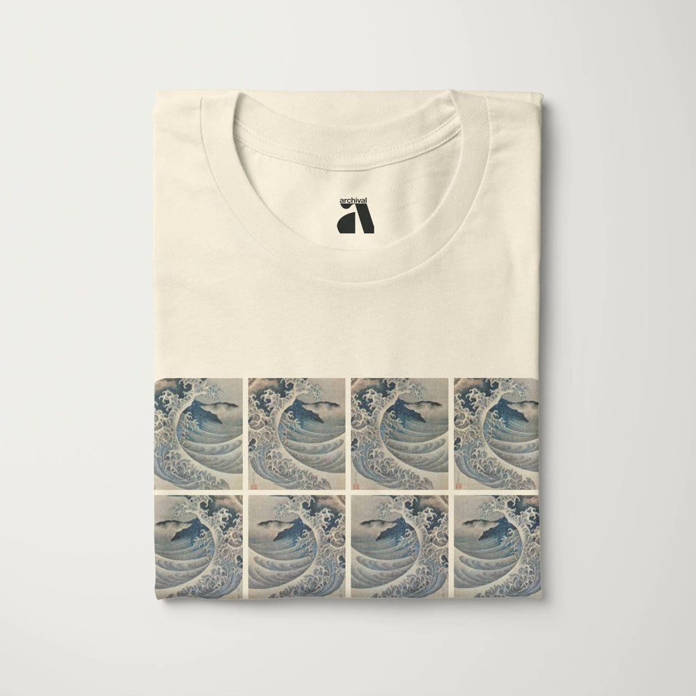 claude debussy: la mer classic tee in natural, folded