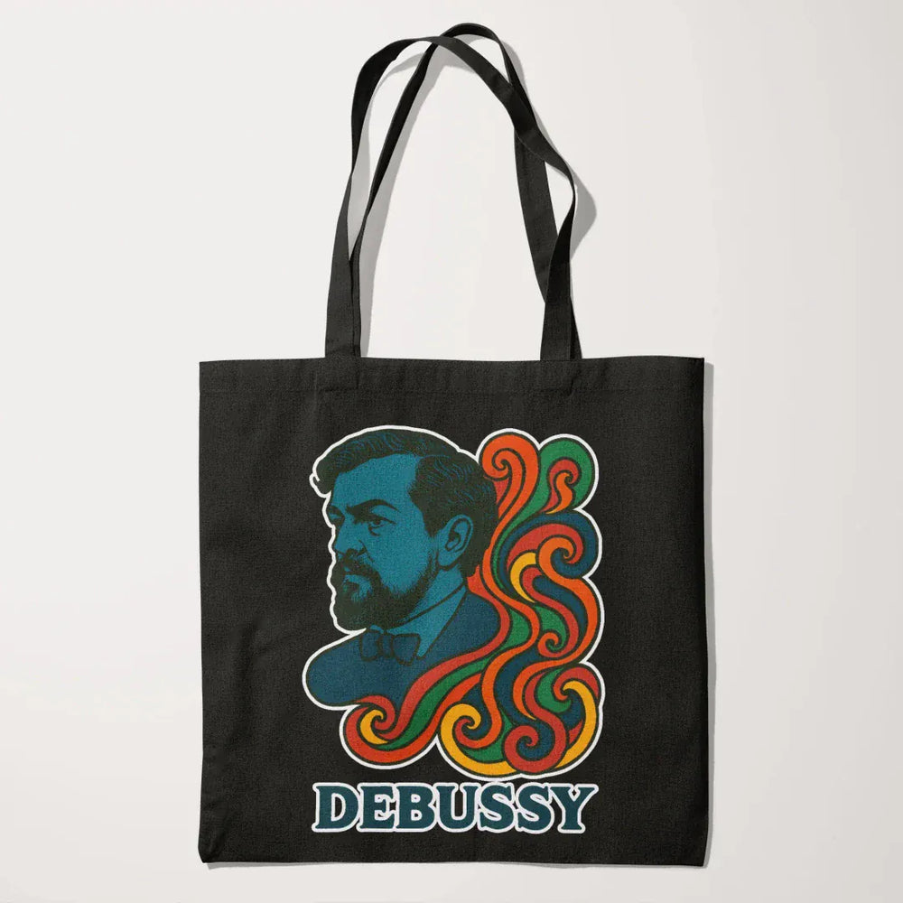 debussy: tone poem canvas tote