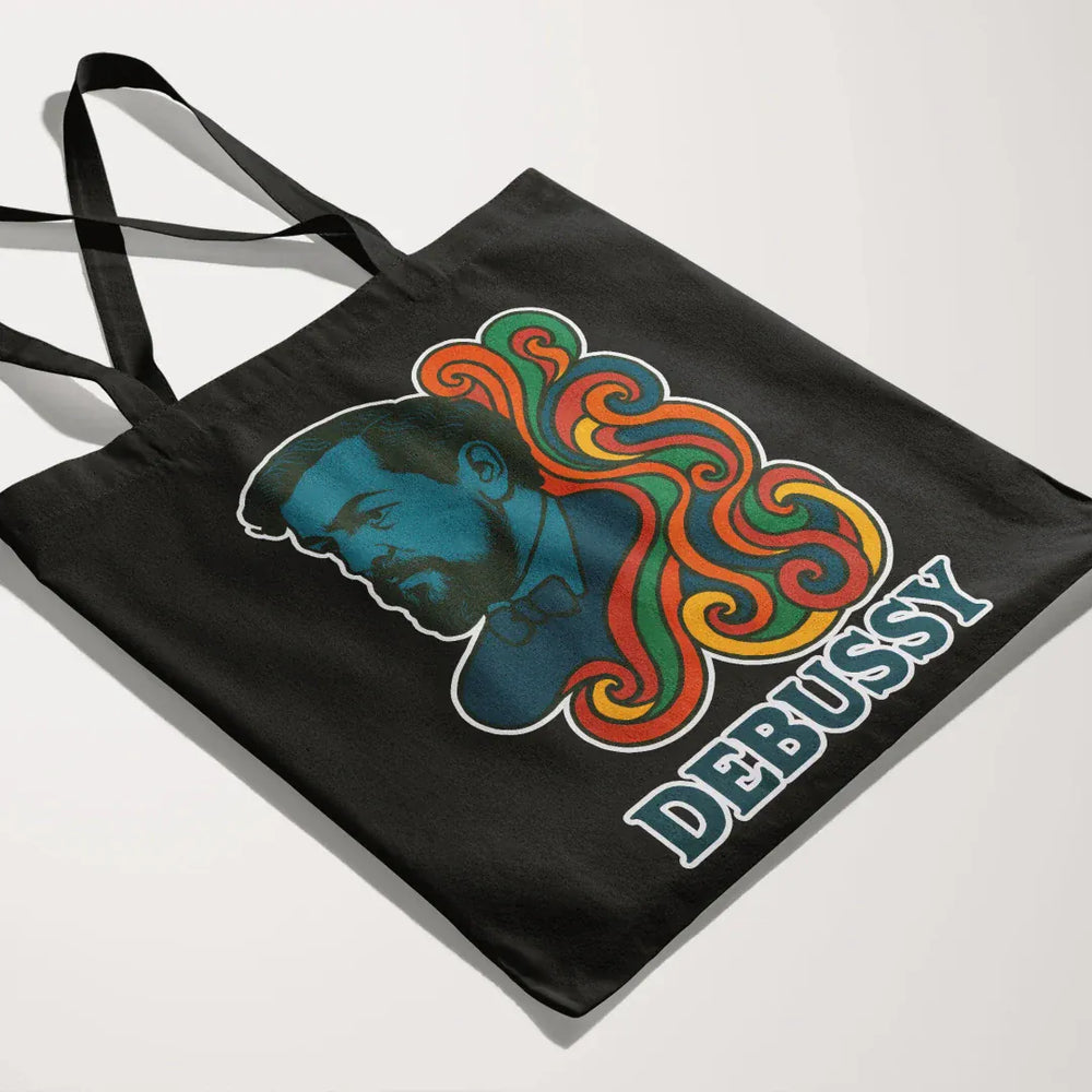 debussy: tone poem canvas tote