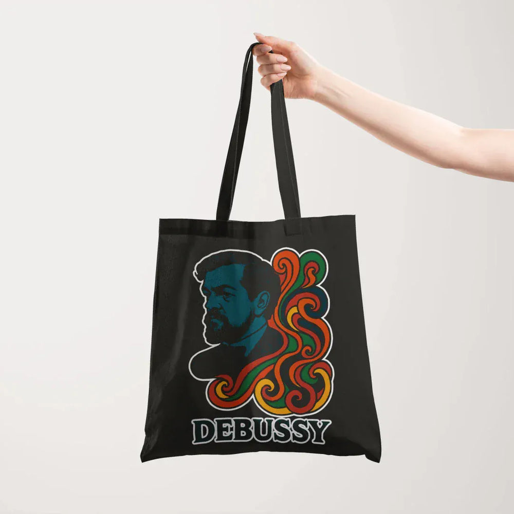 debussy: tone poem canvas tote