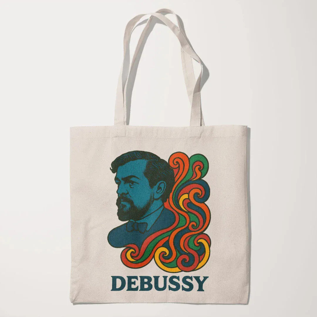 debussy: tone poem canvas tote