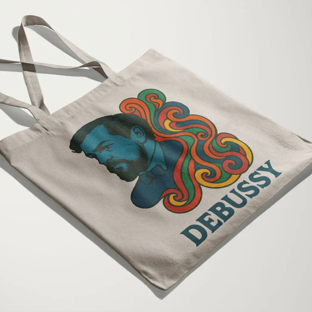 debussy: tone poem canvas tote
