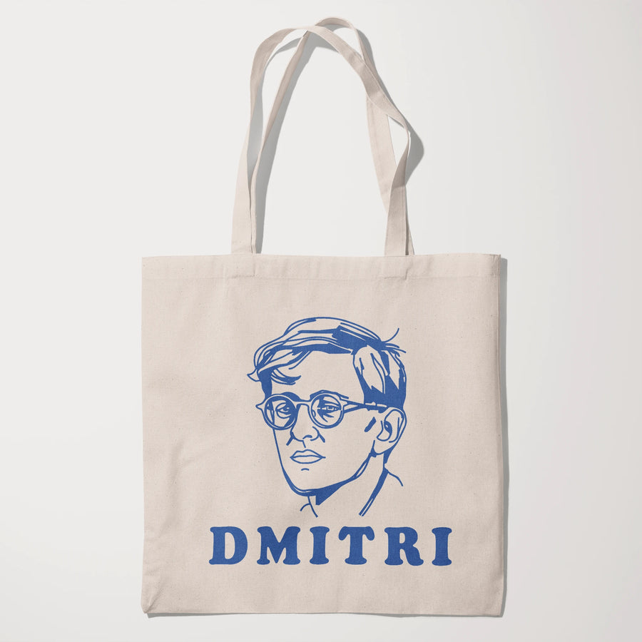 Dmitri Shostakovich: Letraset Canvas Tote