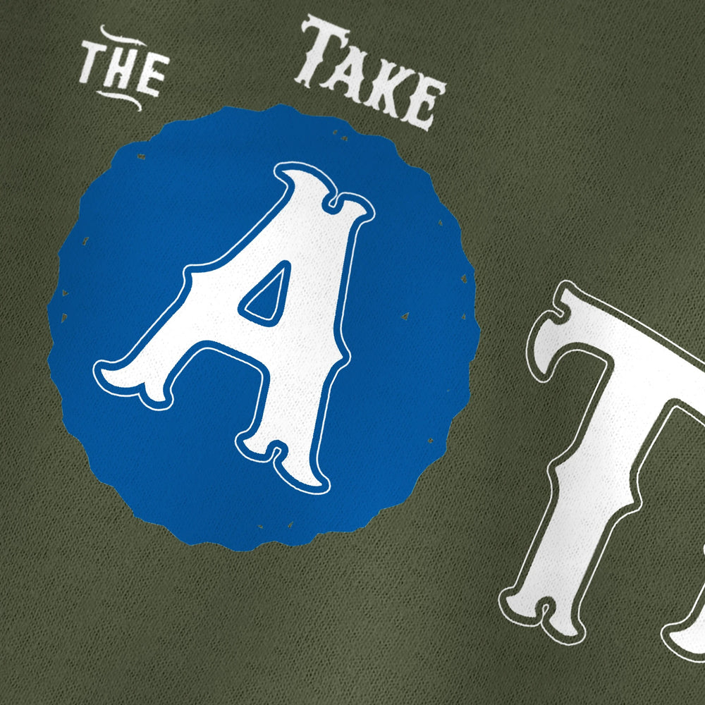 Duke Ellington: Take the A Train Classic Tee in Military Green, close-up