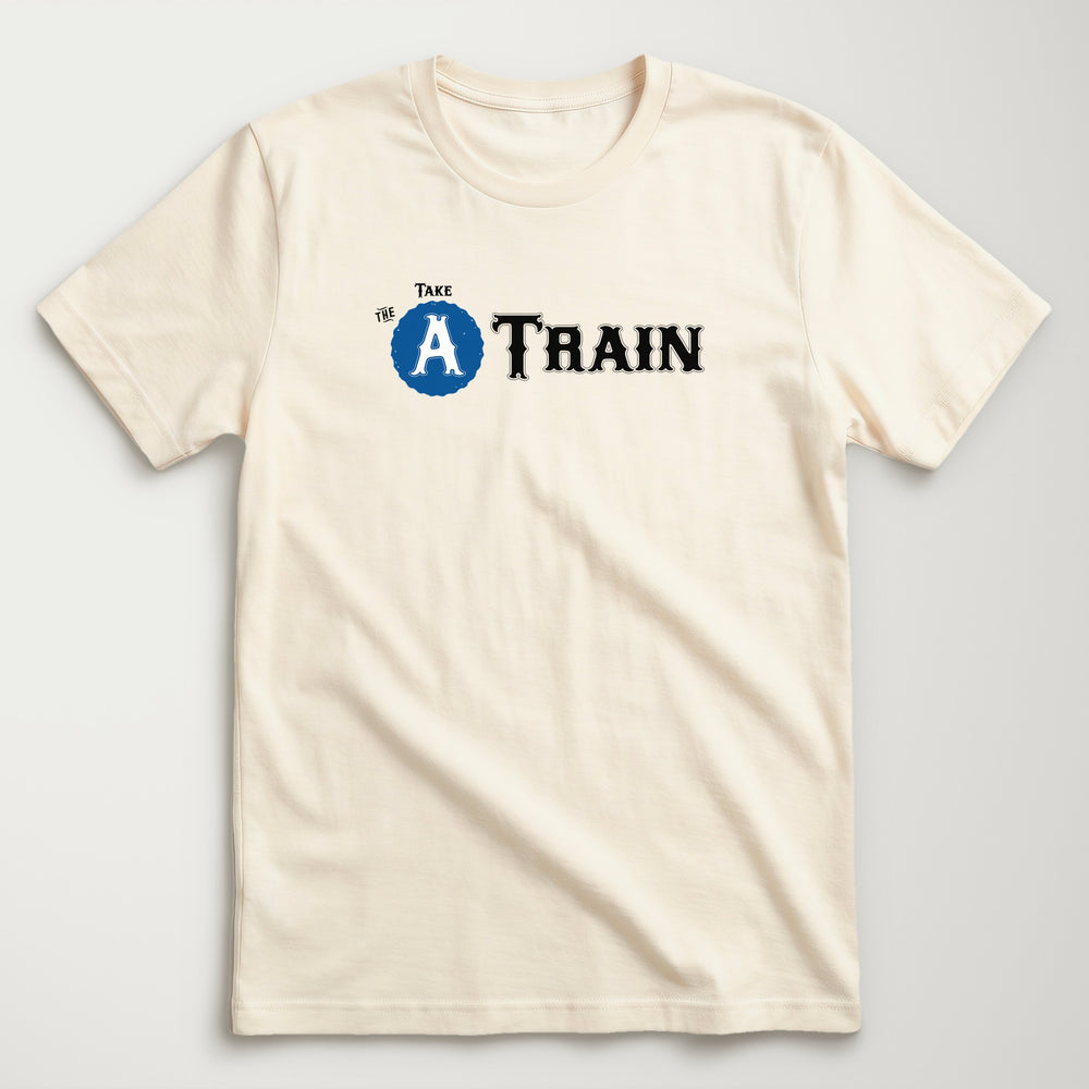 Duke Ellington: Take the A Train Classic Tee in Natural, flat lay