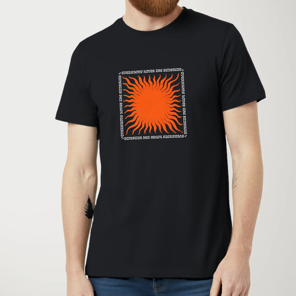 Everybody Loves the Sunshine Classic Tee in Vintage Black, model