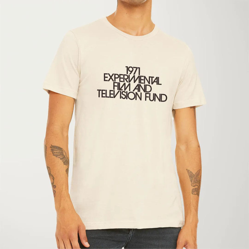 experimental film & television fund classic tee in natural, worn