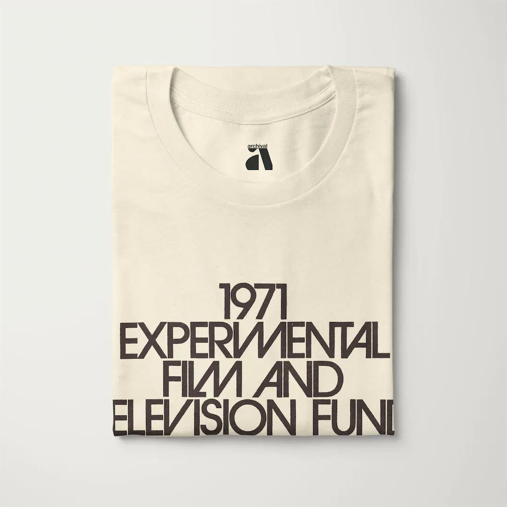 experimental film & television fund classic tee in natural, folded