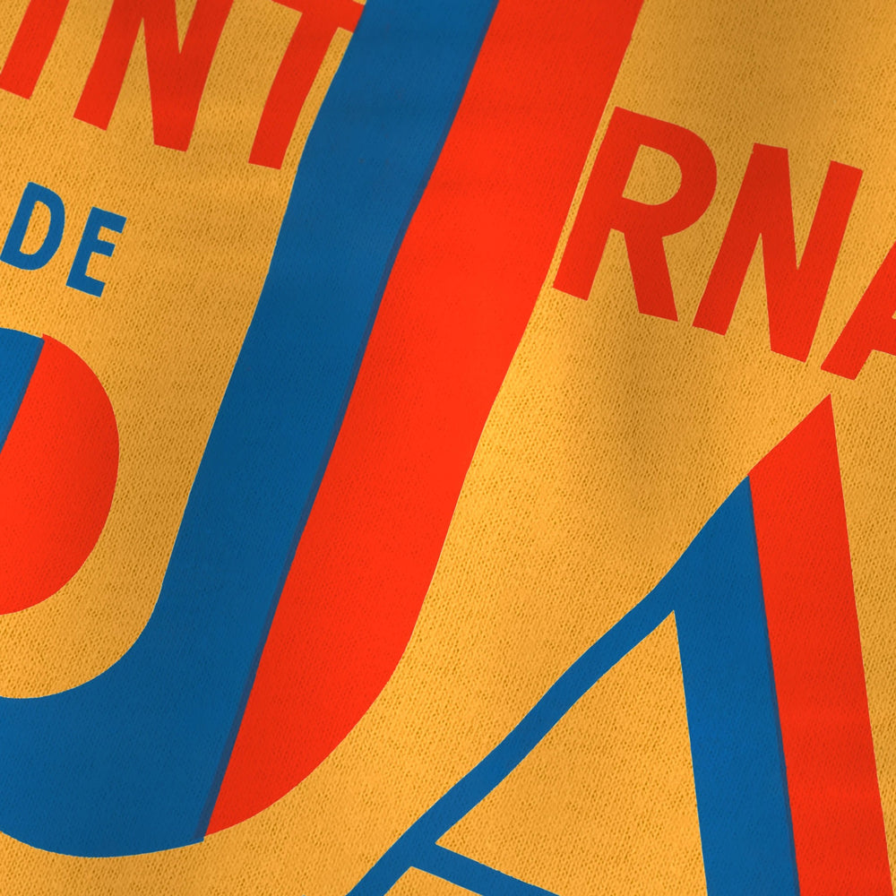 Festival International de Jazz Classic Tee in Gold, close-up