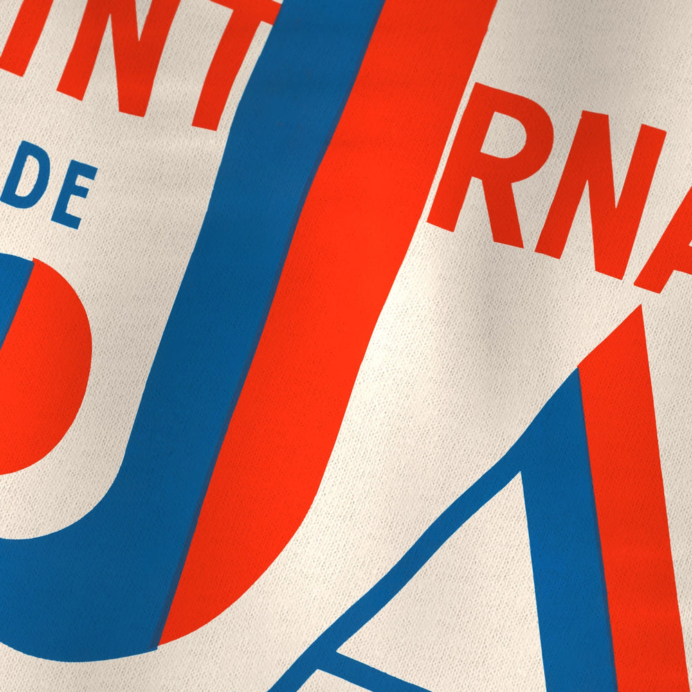 Festival International de Jazz Classic Tee in Natural, close-up