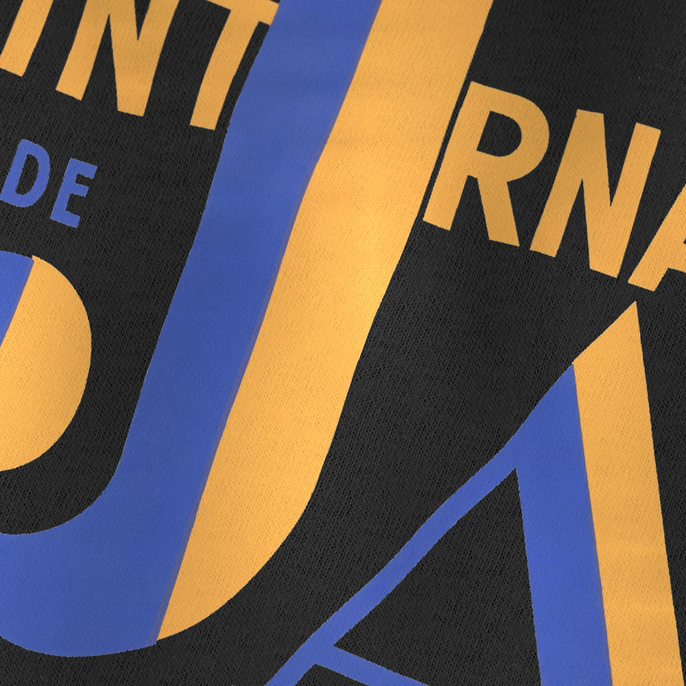 Festival International de Jazz Classic Tee in Vintage Black, close-up