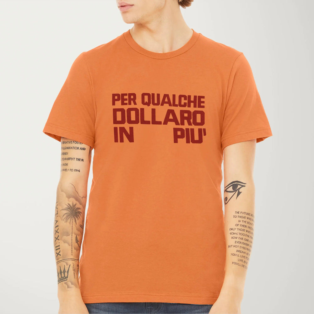 for a few dollars more: italiano classic tee in burnt orange, worn