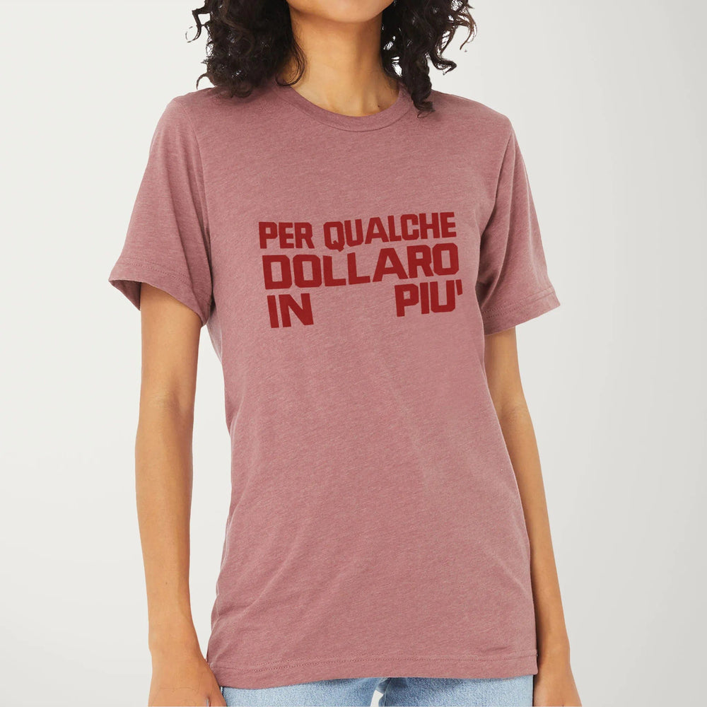 for a few dollars more: italiano classic tee in heather mauve, worn