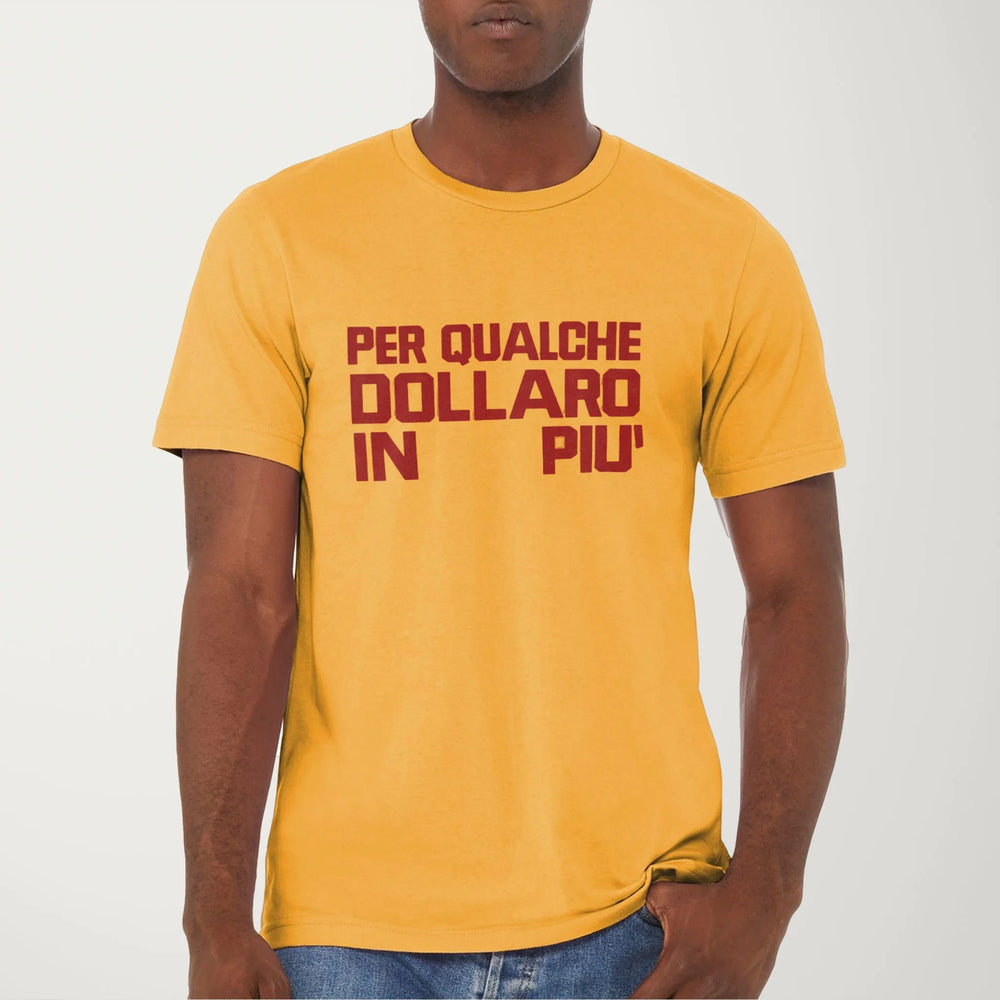 for a few dollars more: italiano classic tee in mustard, worn