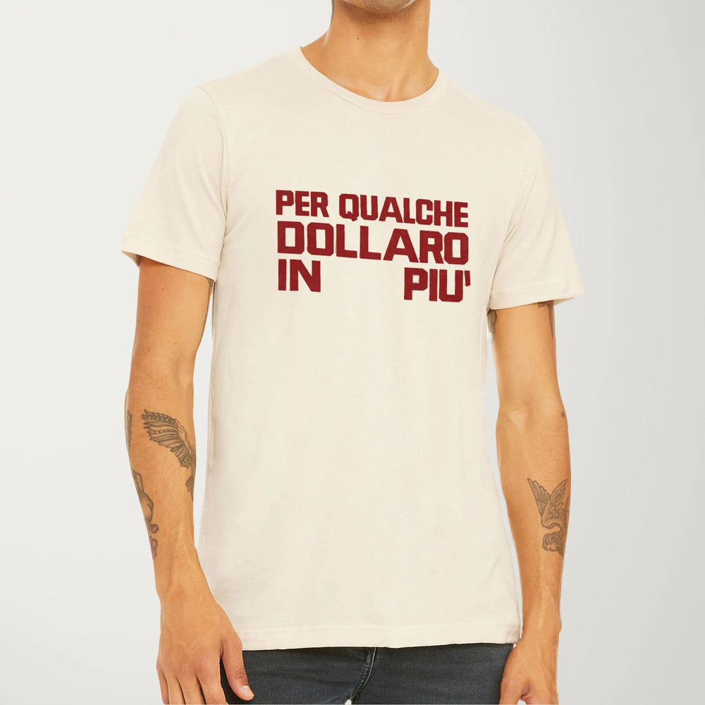 for a few dollars more: italiano classic tee in natural, worn