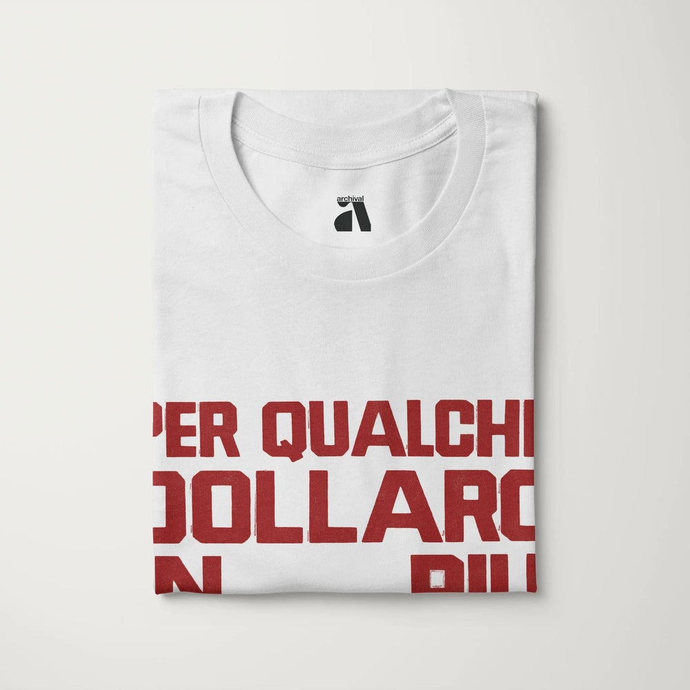 for a few dollars more: italiano classic tee in vintage white, folded