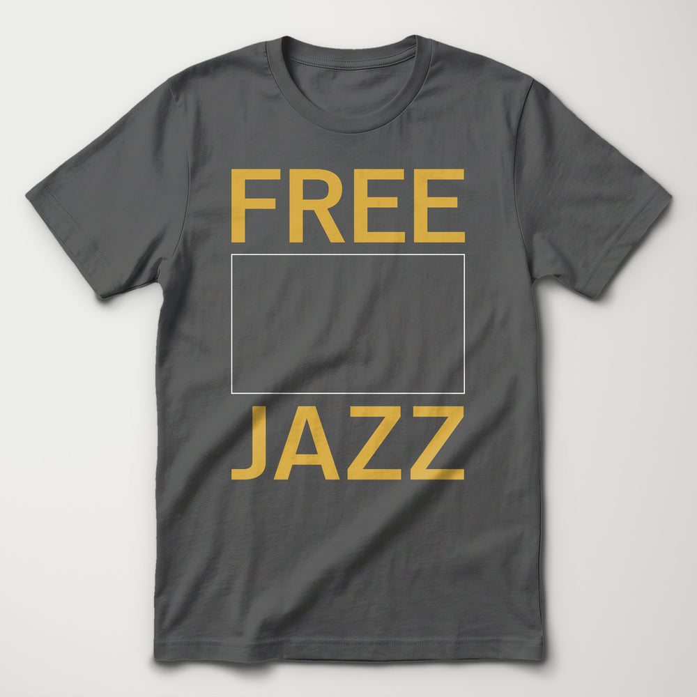 Free Jazz Classic Tee in Asphalt, flat lay