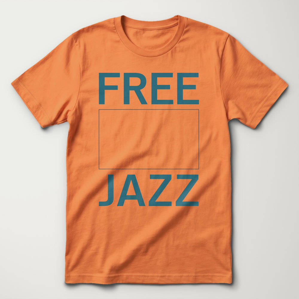 Free Jazz Classic Tee in Burnt Orange, flat lay
